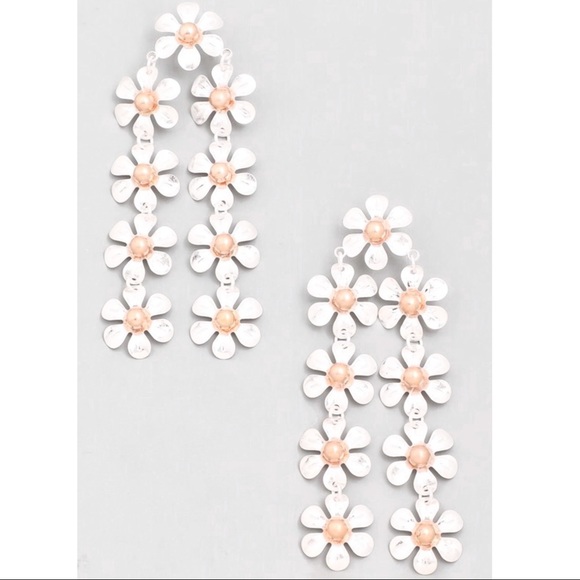 Floral Drop Earrings - Picture 1 of 2